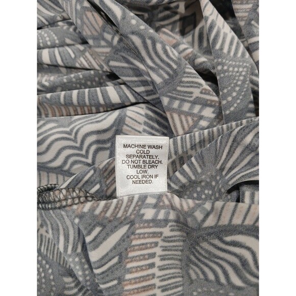 Versona Size Large Stretch Geometric Boho Maxi Skirt Elastic Waist Slinky Hippie - Picture 12 of 12